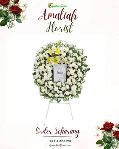 Krans Bunga Duka Cita di Cikaobandung